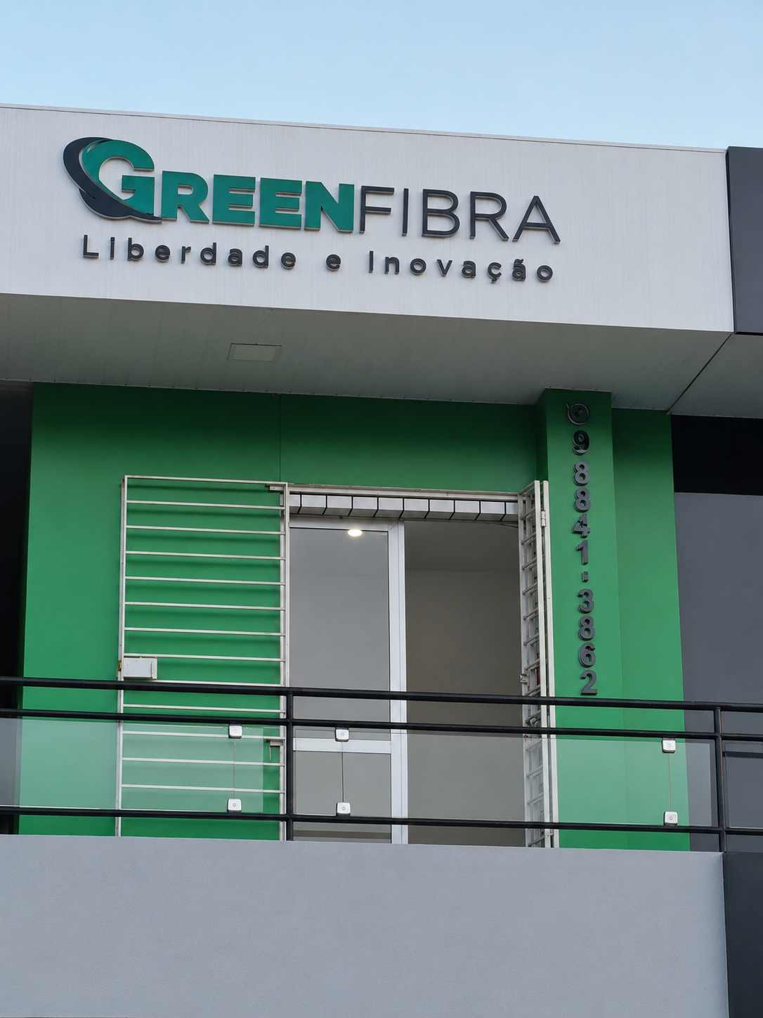 Fachada da loja Green Fibra na Rua Paes de Andrade, 679 — 1º andar, Cavaleiro, Jaboatão dos Guararapes-PE